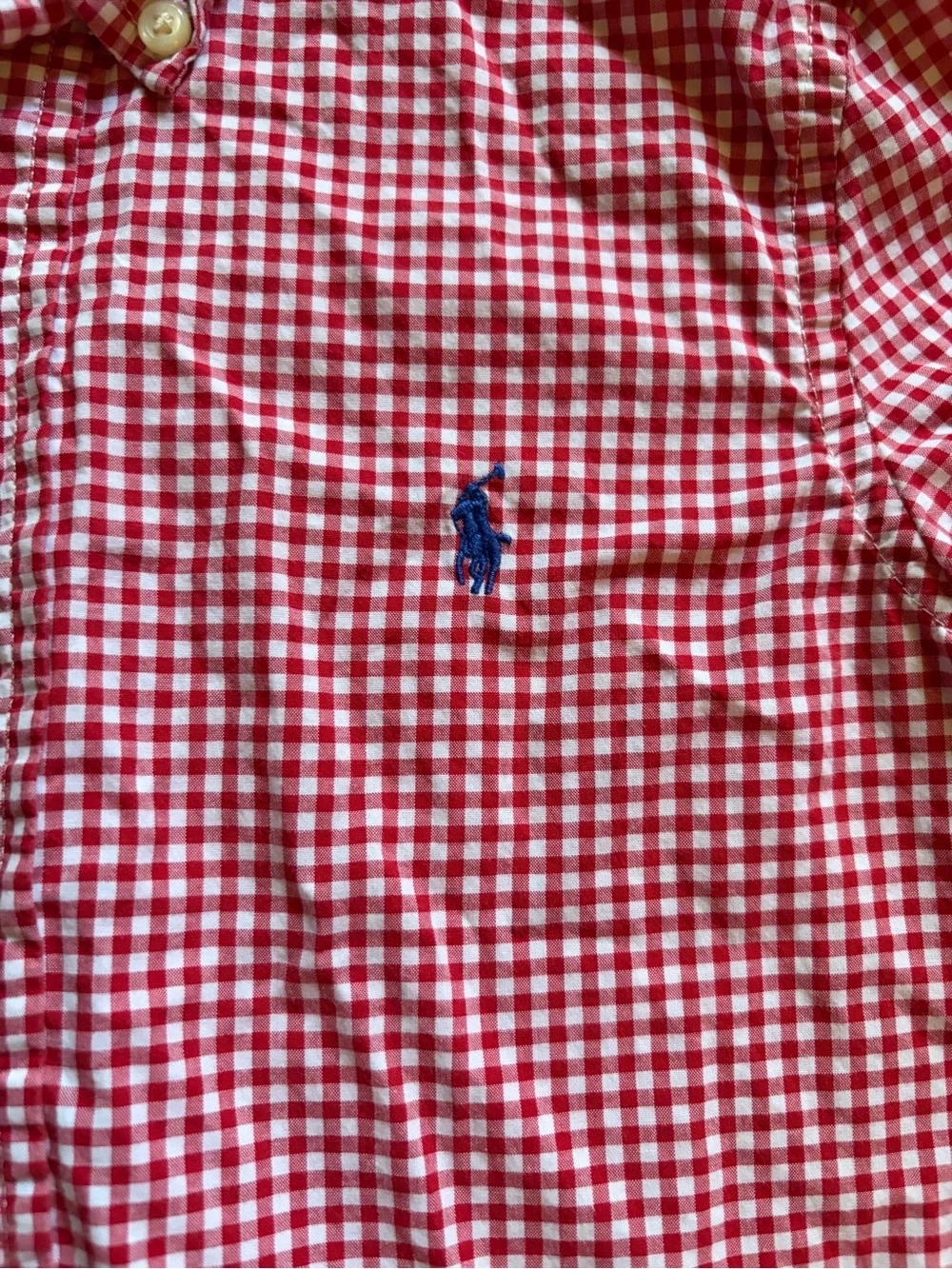 Ralph Lauren Polo Red and Blue button up (set of 2 total). Boys size 6